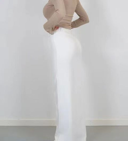 Tailored Straight-Leg Pants