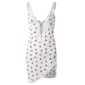 Cherry-Print Lace-Trim Nightdress