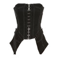 Contrast-Stitch Zip-Front Vest
