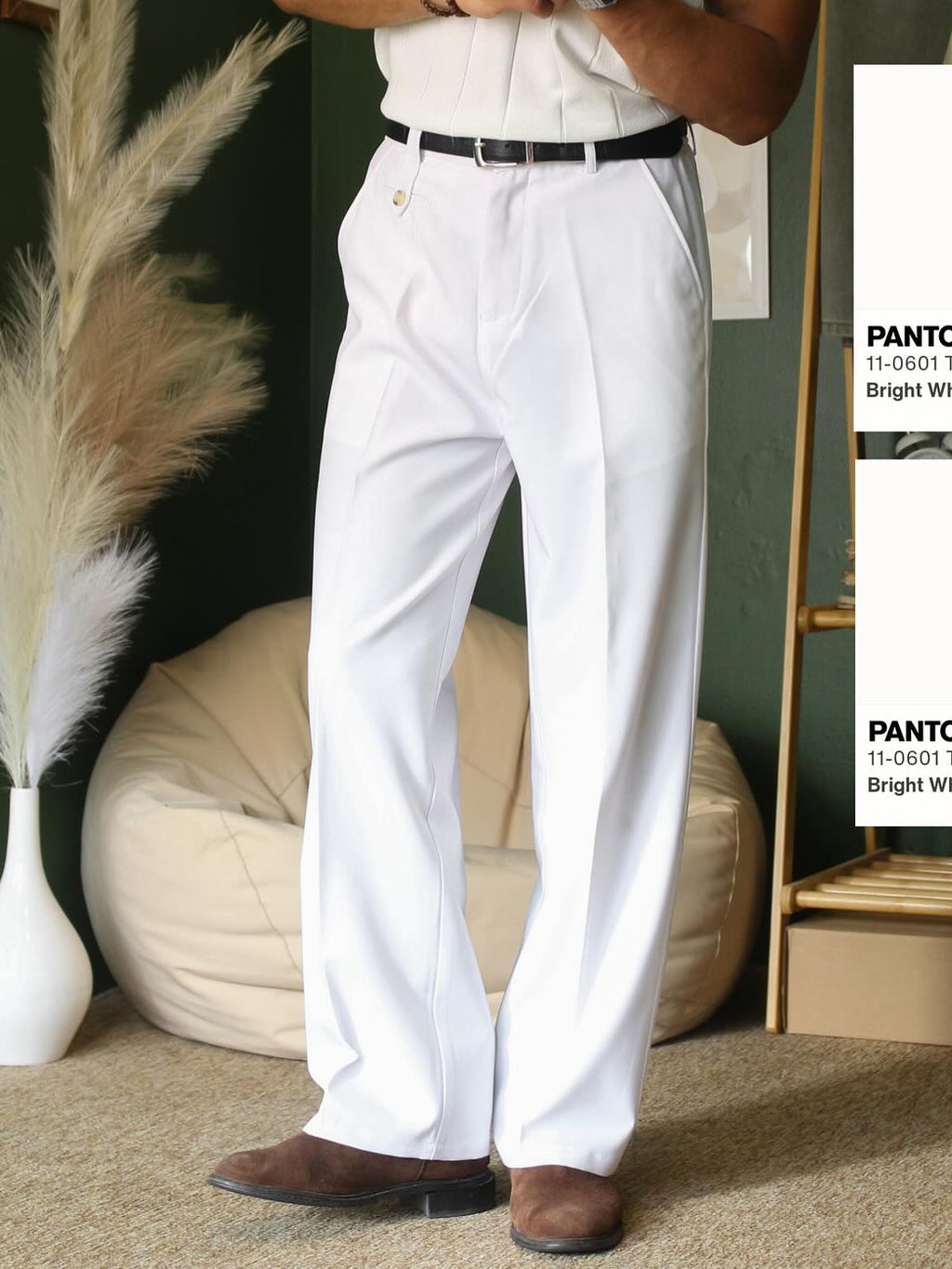 High-Waisted Tailored Trousers