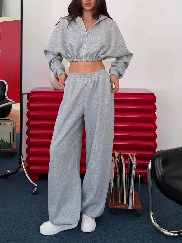 Hooded Jacket, Corset & Pants Set