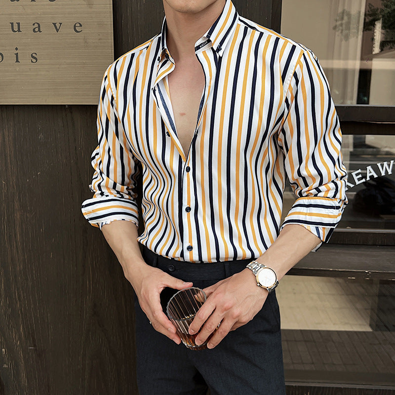 Striped Long-Sleeve Shirt