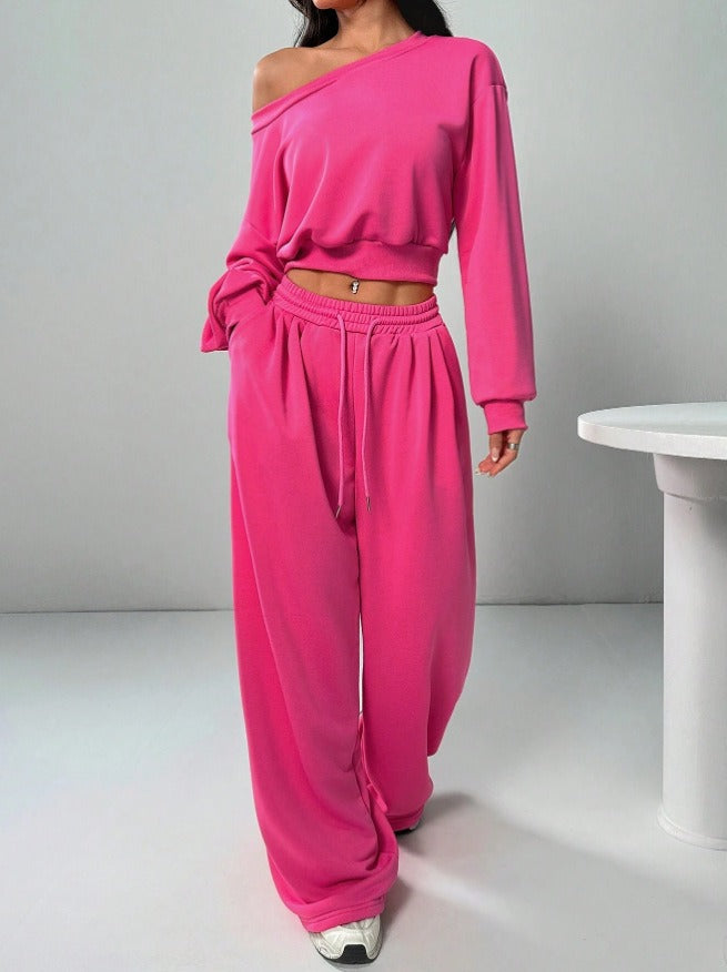 Off-Shoulder Top & Pants Set
