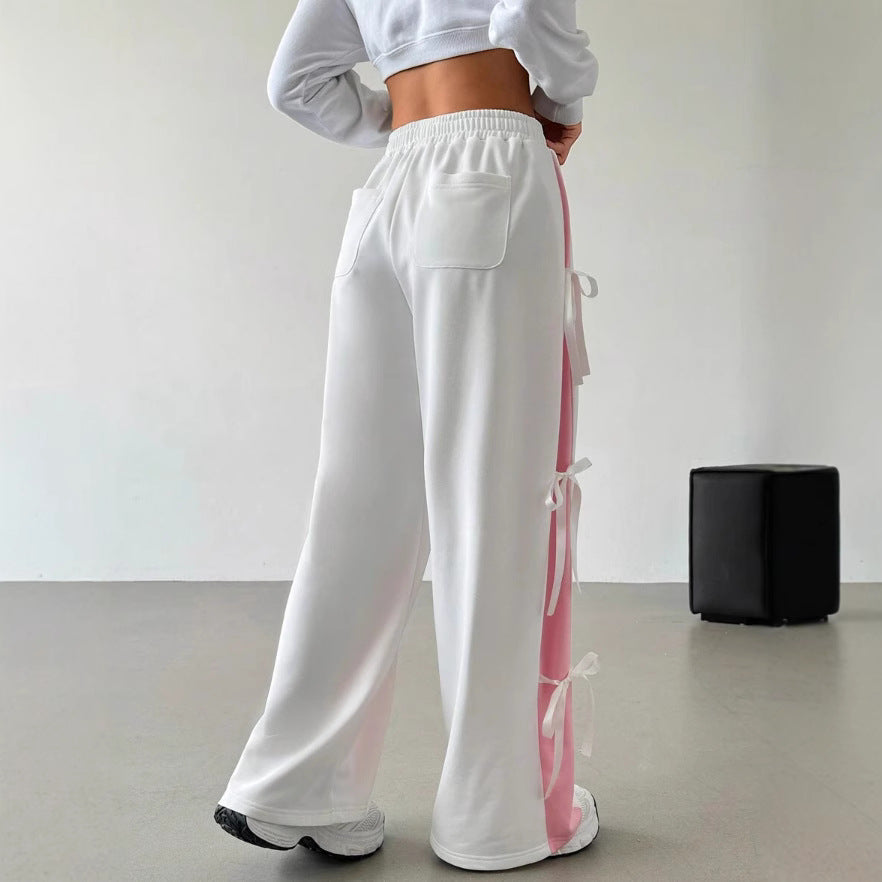 Contrast-Panel Track Pants
