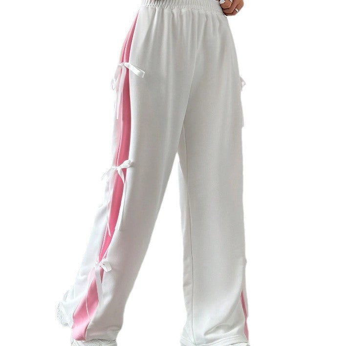 Contrast-Panel Track Pants