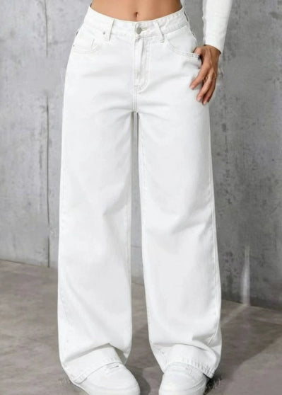 High-Waisted Relaxed Jeans