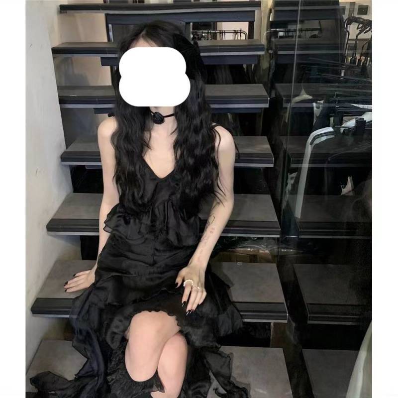 Asymmetric Ruffle Dress