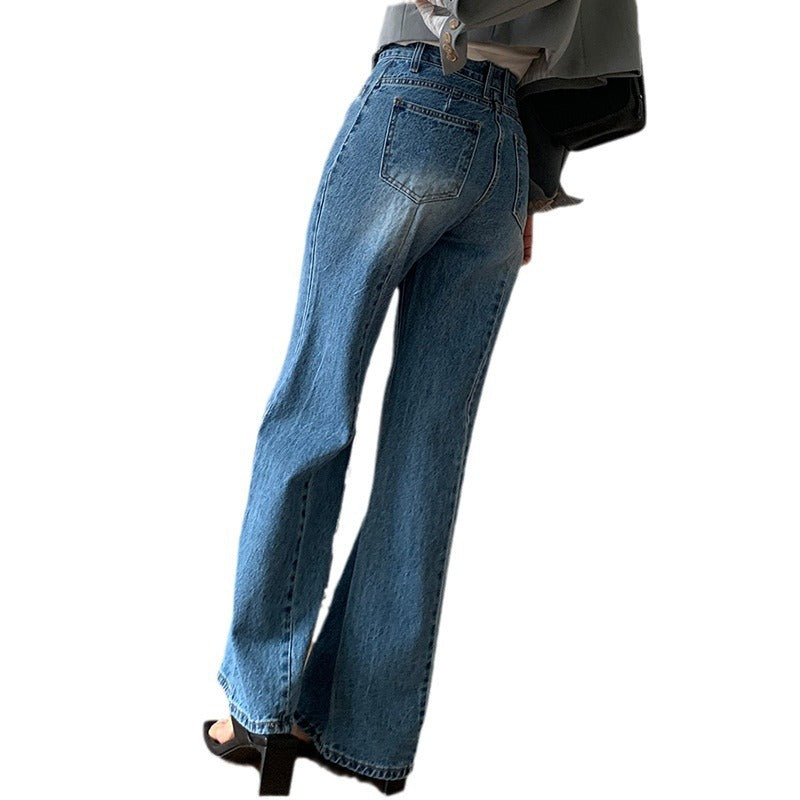 High-Waisted Wide-Leg Jeans