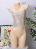 Backless Sequin Cami
