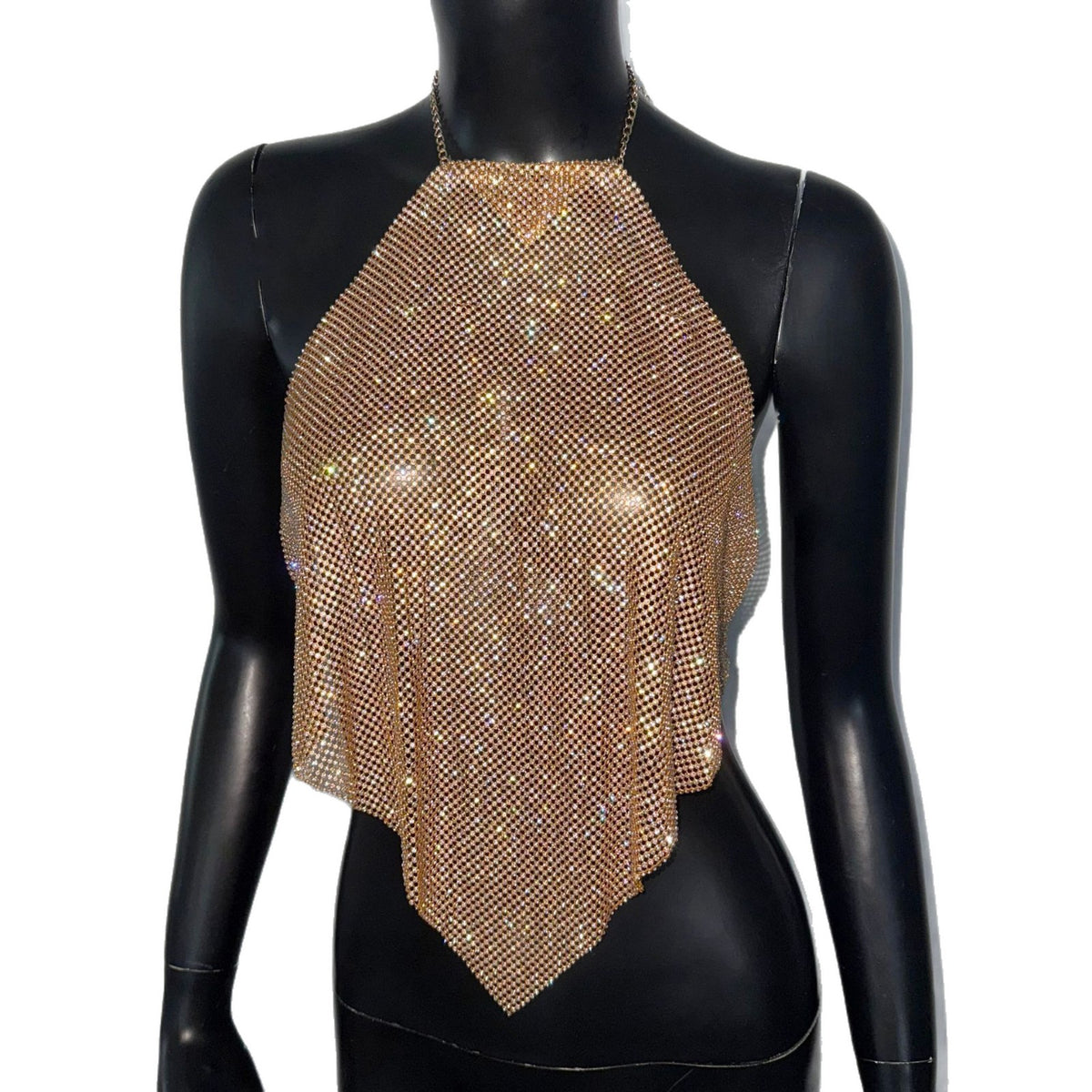 Embellished Halter Top