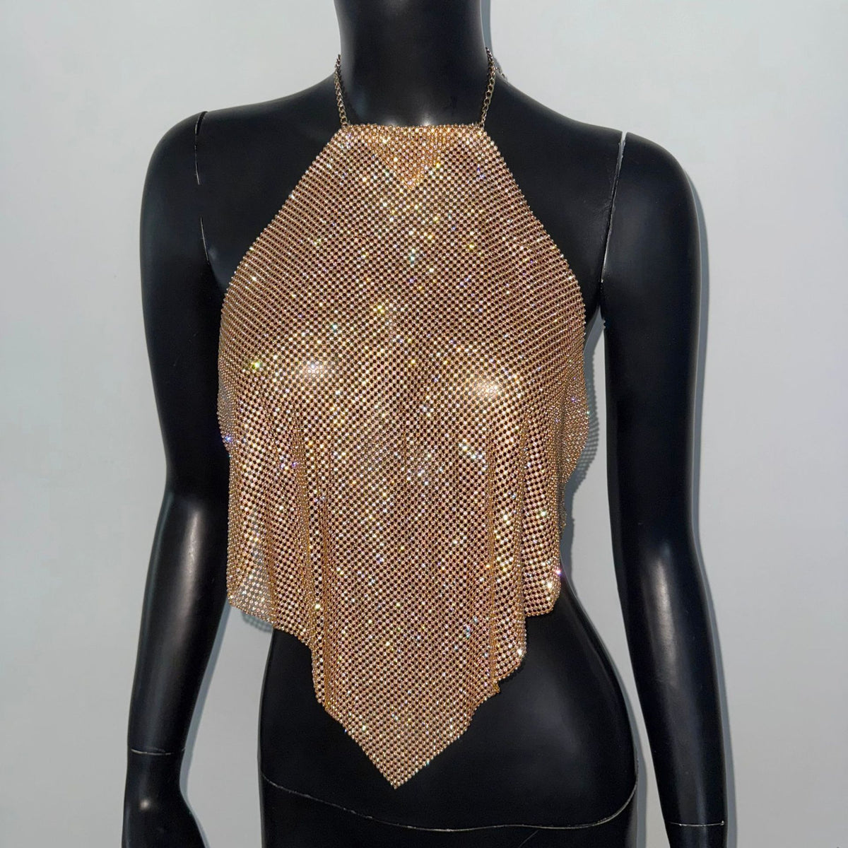 Embellished Halter Top