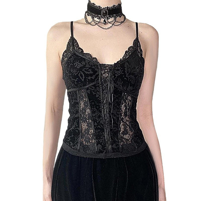 Gothic Lace Corset Cami