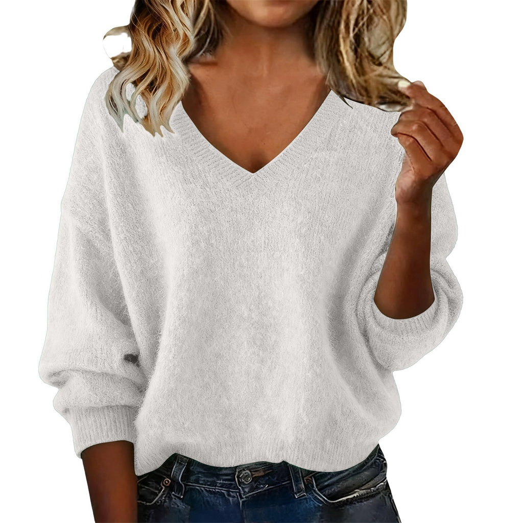 Relaxed V-Neck Sweater