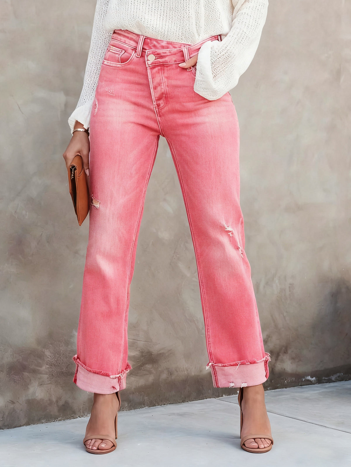 Relaxed Cuffed Jeans