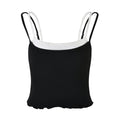 Layered-Look Contrast Cami