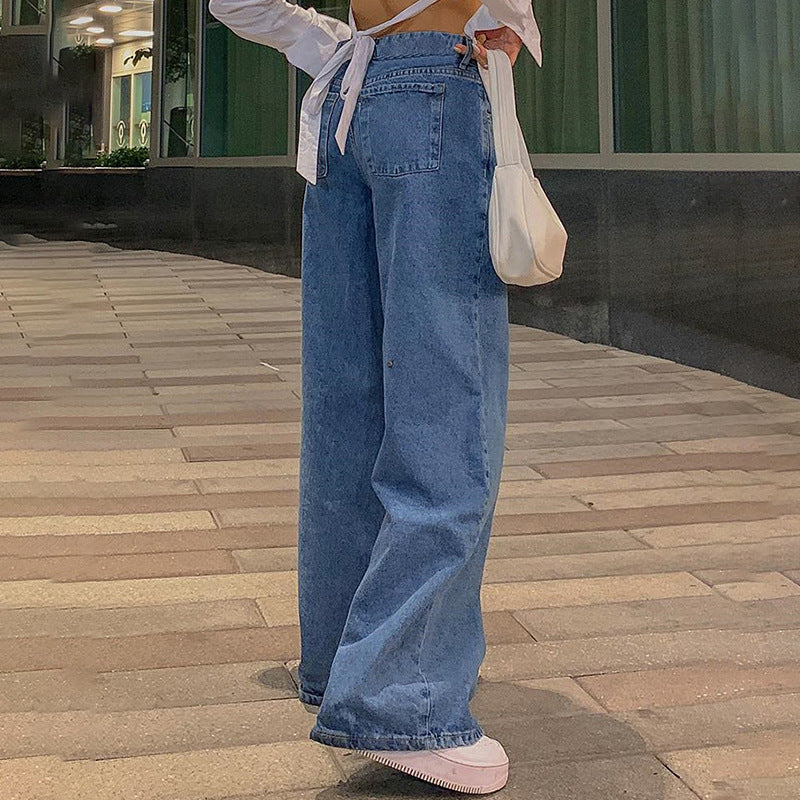 Low-Rise Straight-Leg Jeans