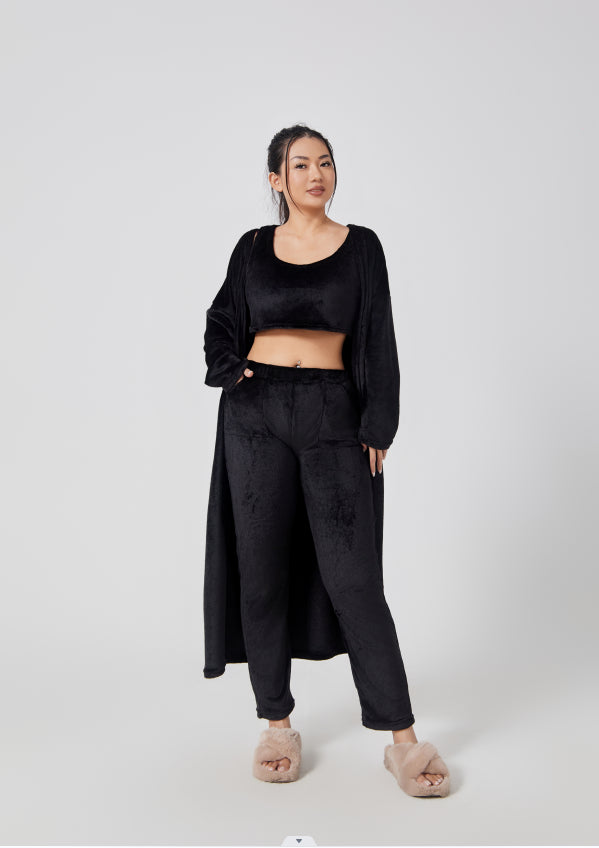 Three-Piece Lounge Set — Black