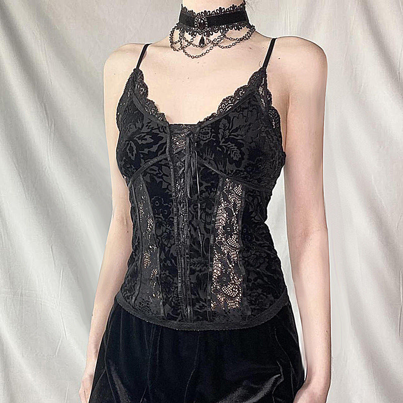 Gothic Lace Corset Cami