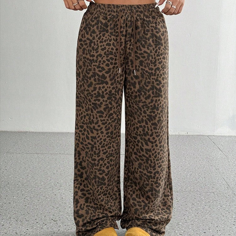 Printed Wide-Leg Pants