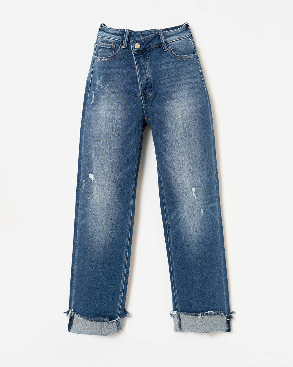 Relaxed Cuffed Jeans