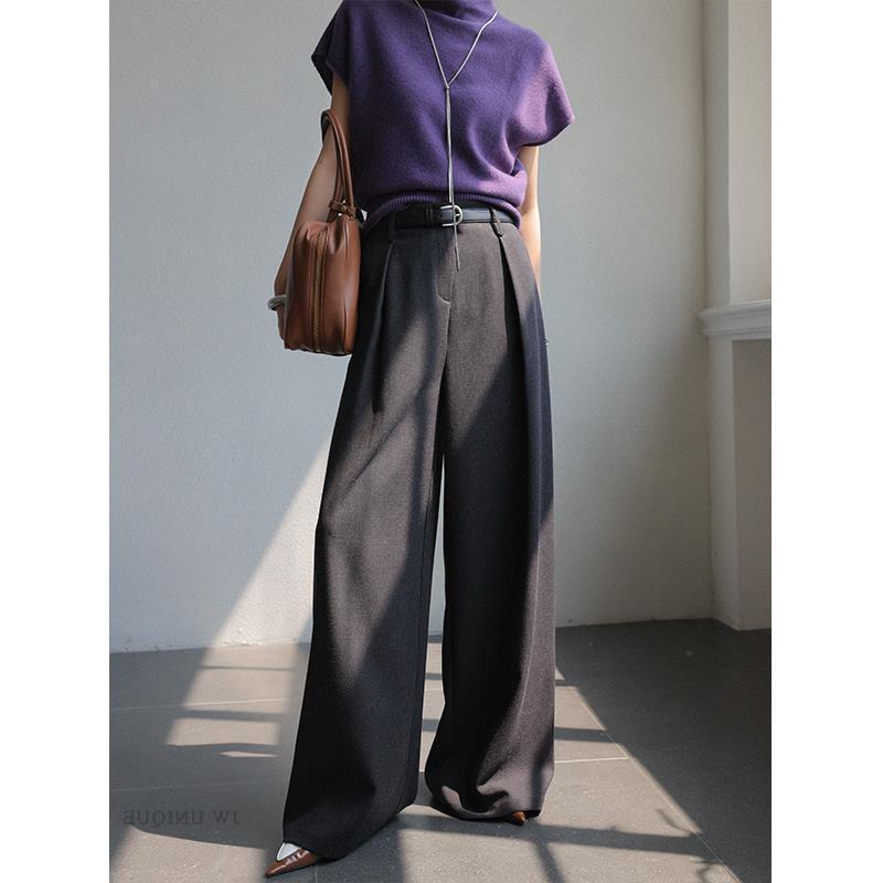 High-Waisted Flowing Trousers