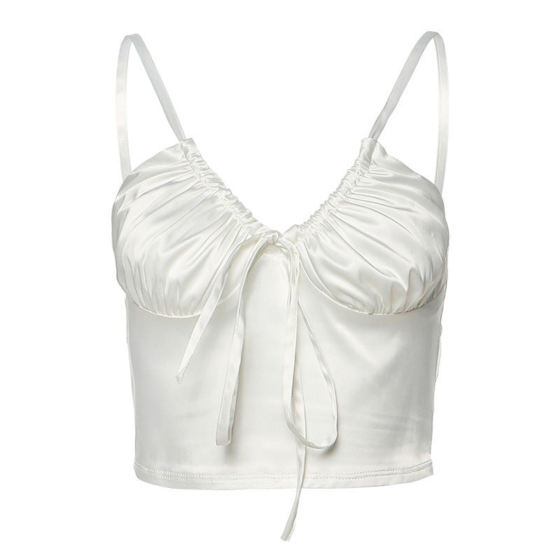Ruffle-Trim Corset Cami
