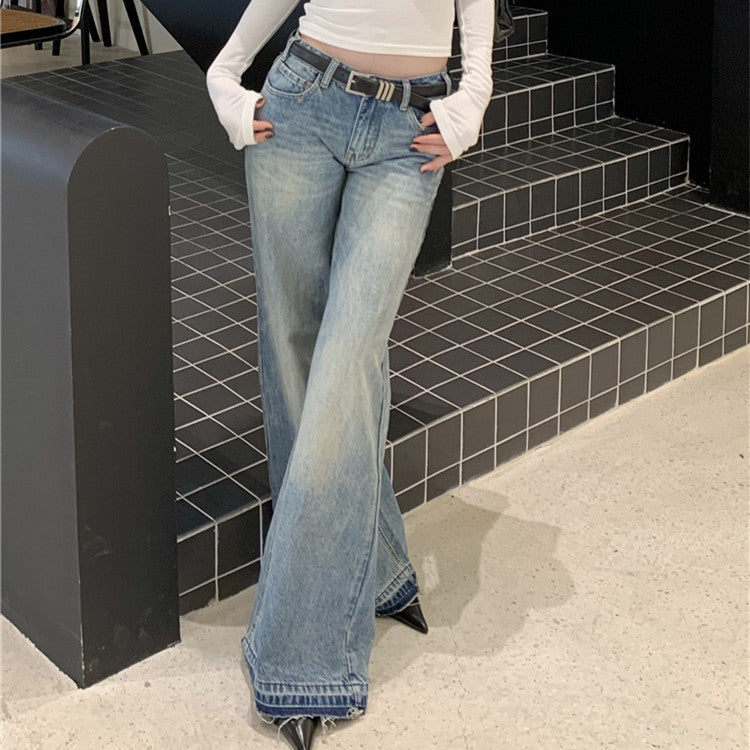 Vintage-Wash Relaxed Jeans