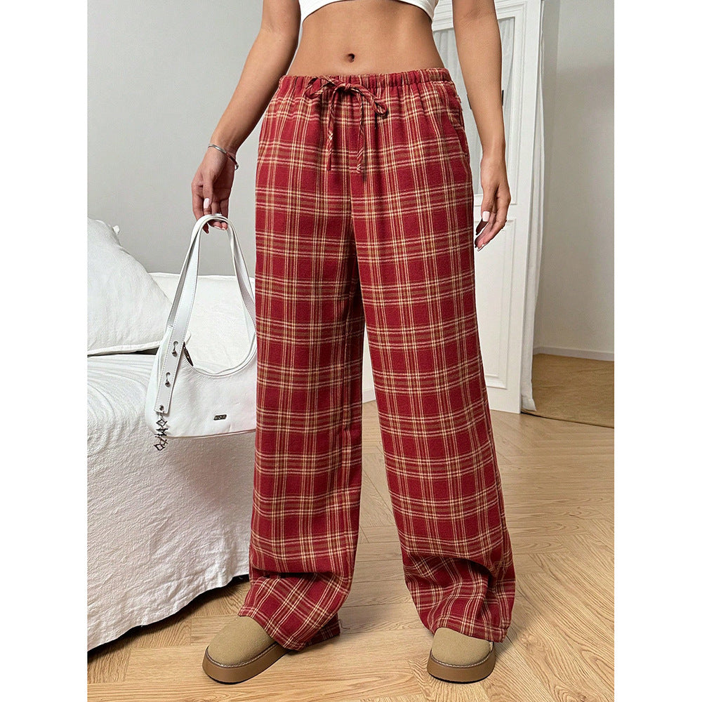 Printed Wide-Leg Pants