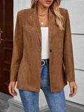 Relaxed Single-Button Blazer