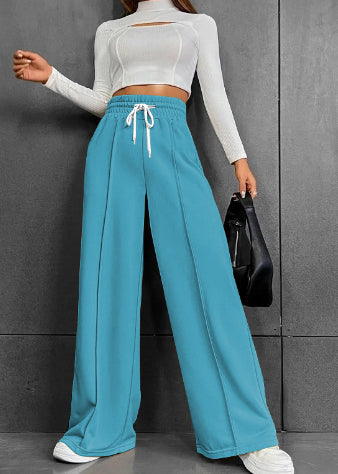 Drawstring Wide-Leg Pants