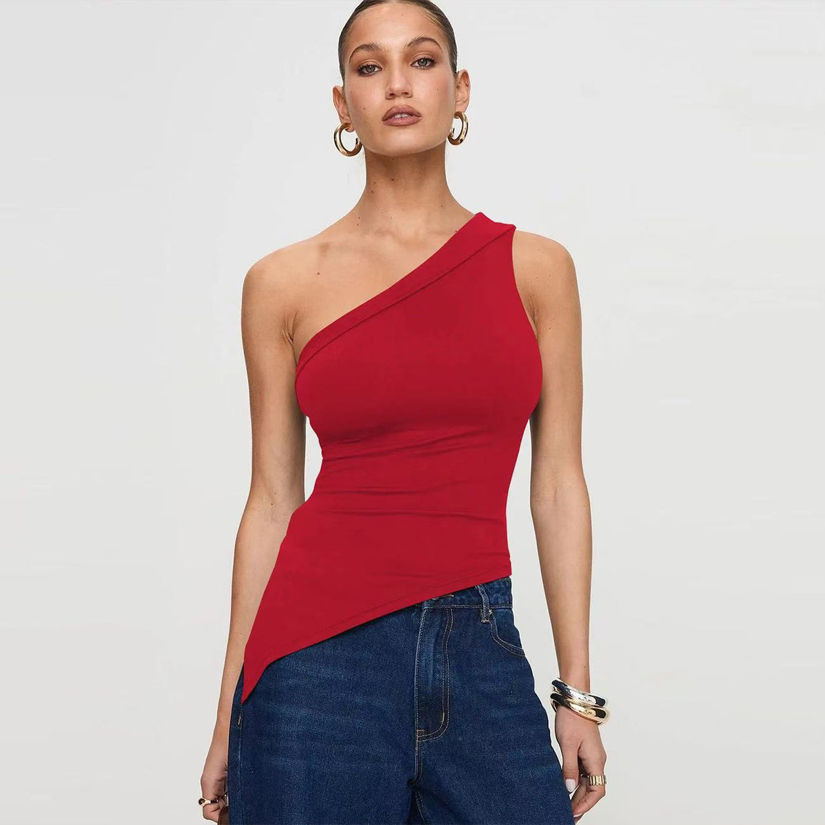 One-Shoulder Asymmetric Top