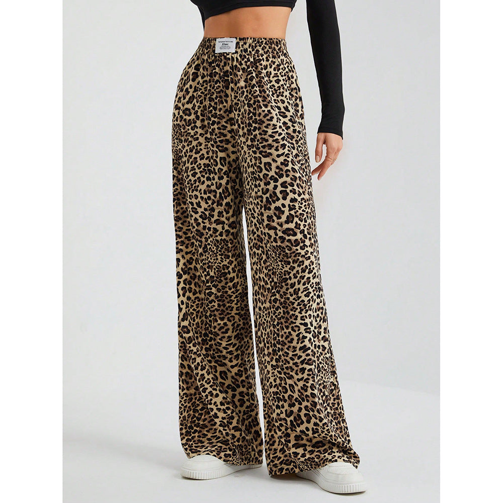 Printed Wide-Leg Pants