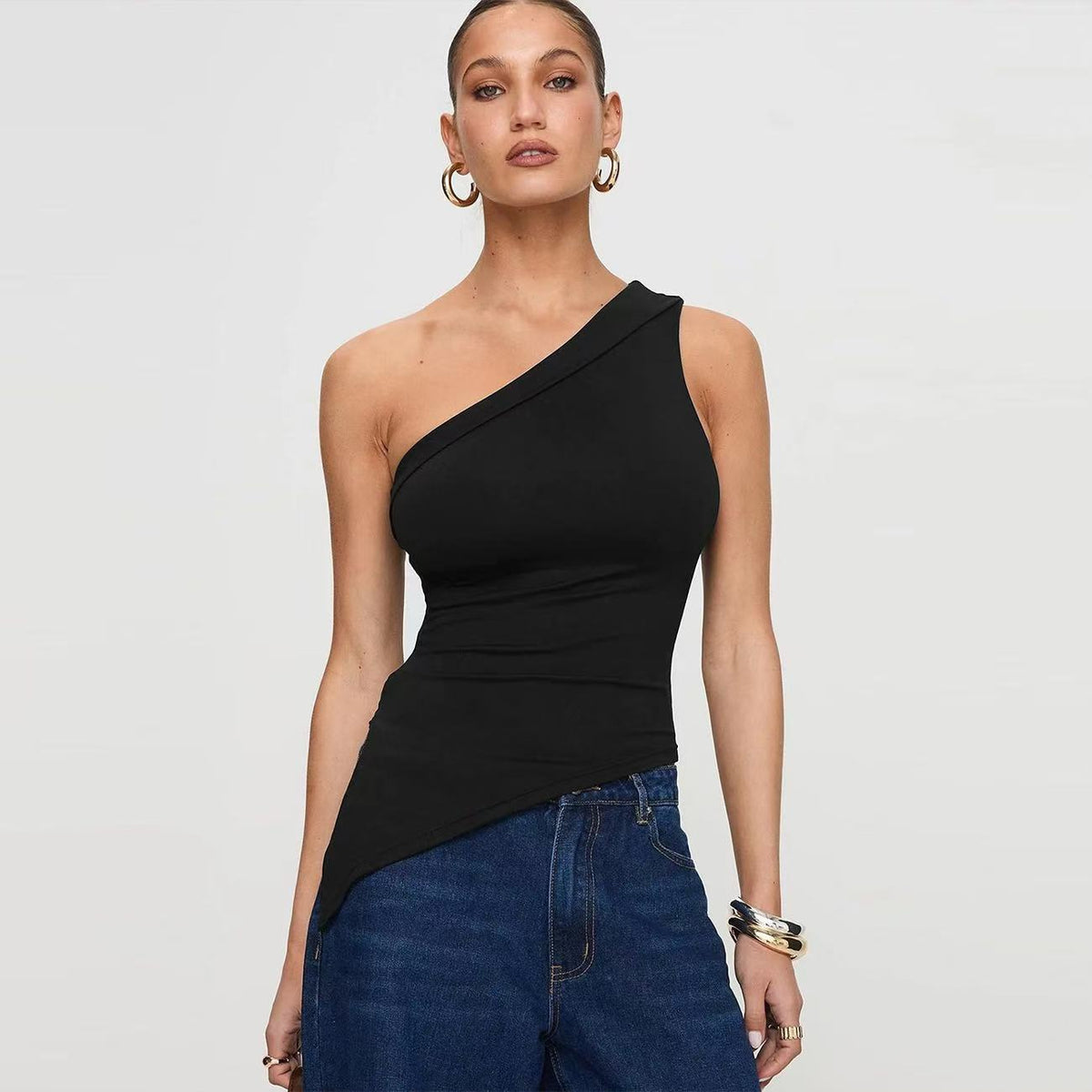 One-Shoulder Asymmetric Top