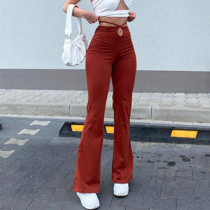 High-Waisted Flared Pants