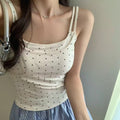 Open-Back Polka-Dot Camisole