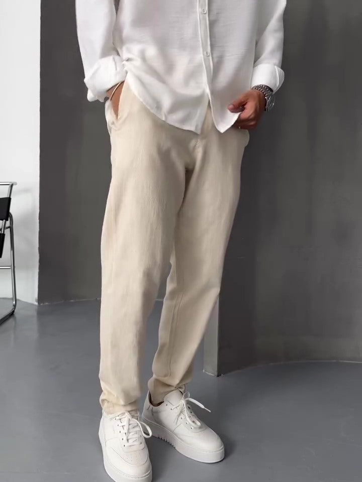 Straight-Leg Trousers