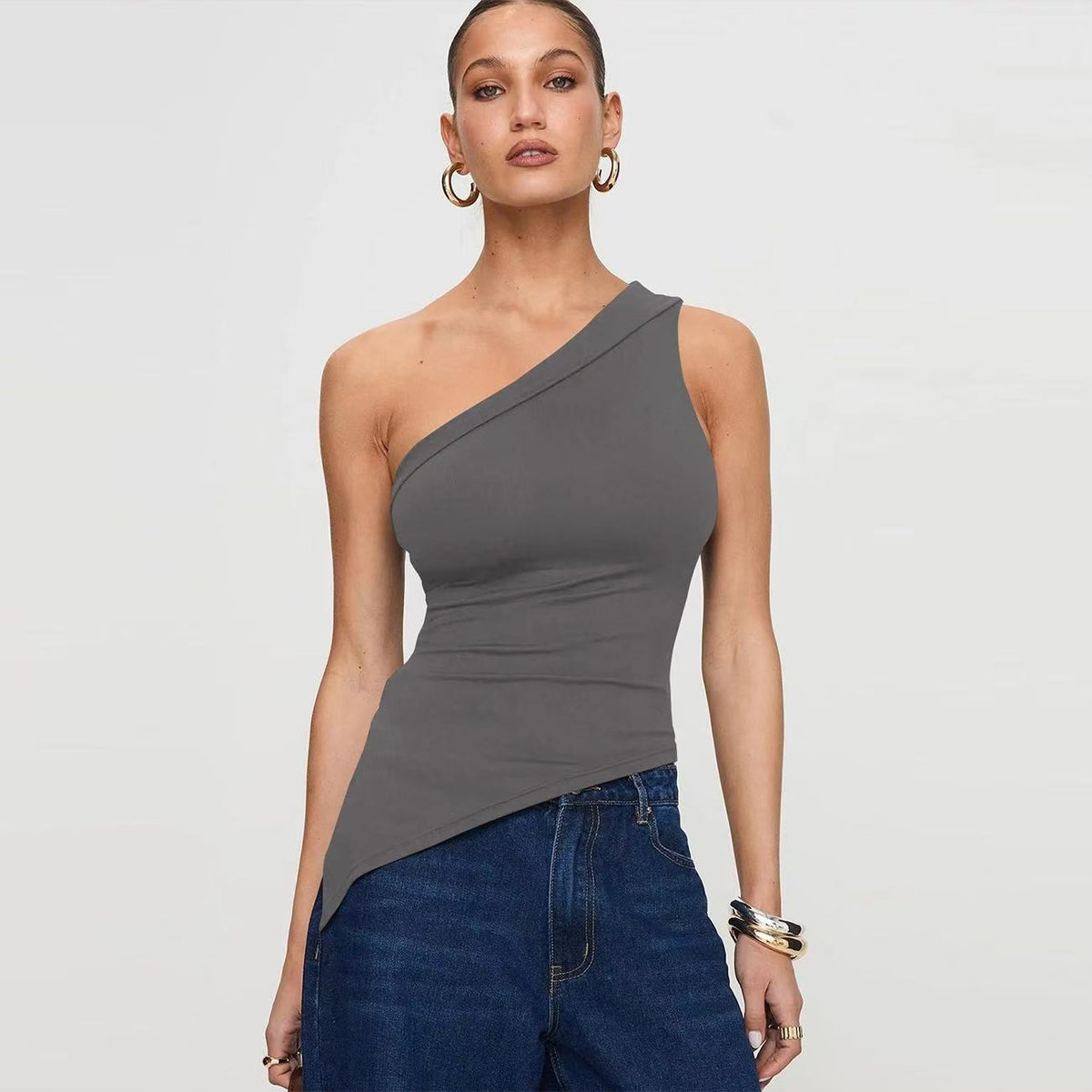 One-Shoulder Asymmetric Top