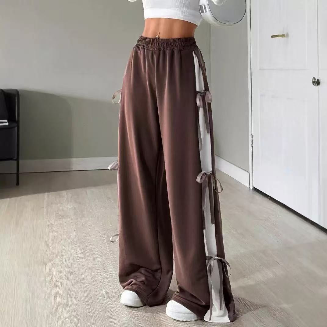Contrast-Panel Track Pants