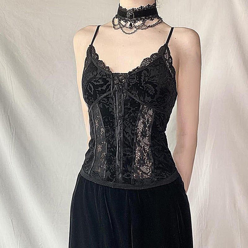 Gothic Lace Corset Cami