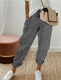 Striped Drawstring Pants