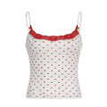 Contrast-Lace Printed Cami