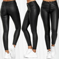 Faux Leather Skinny Ankle Pants