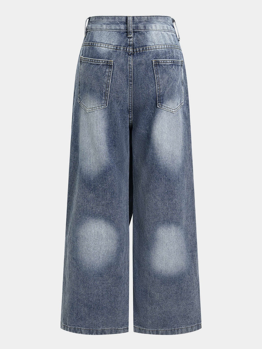 Layered Washed Jeans