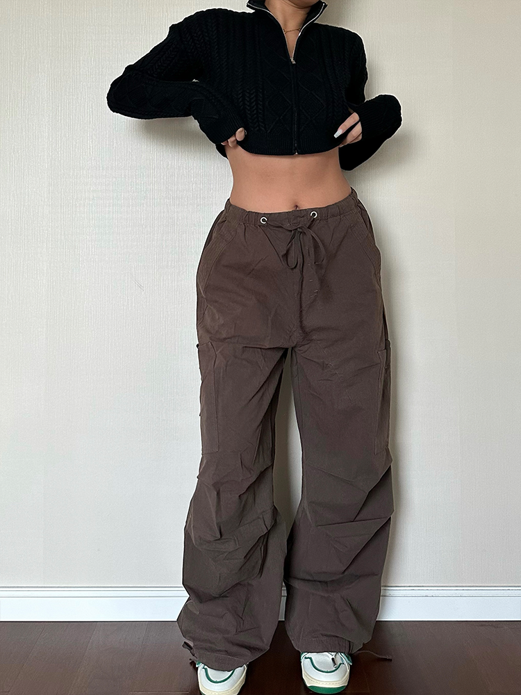 Drawstring Cargo Pants