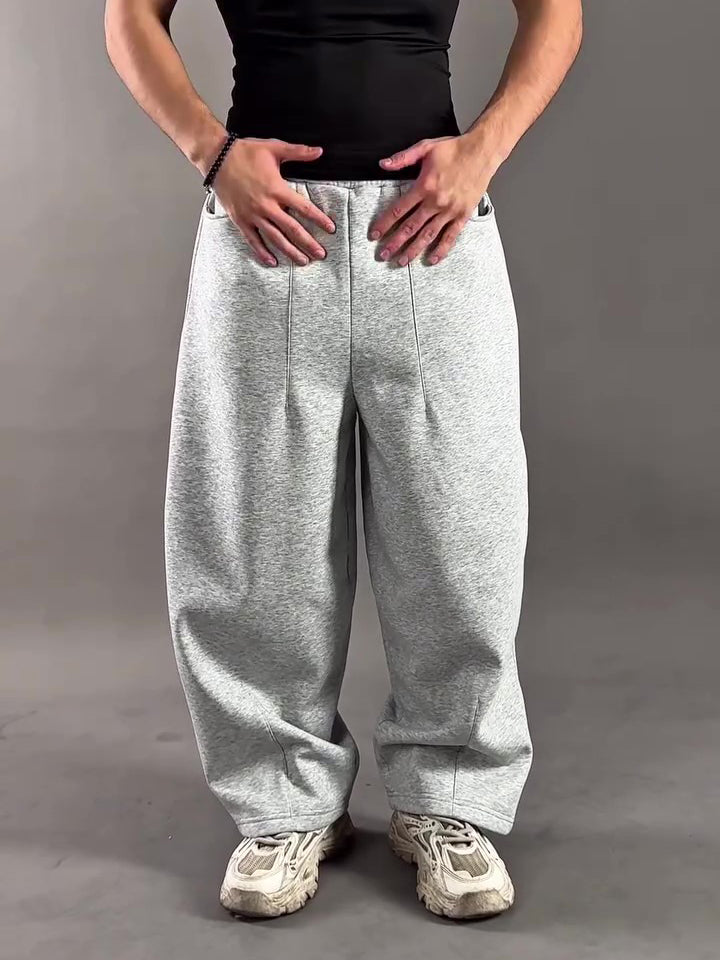 Sculpted Wide-Leg Sweatpants