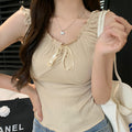 Ruffle-Trim Bow Camisole