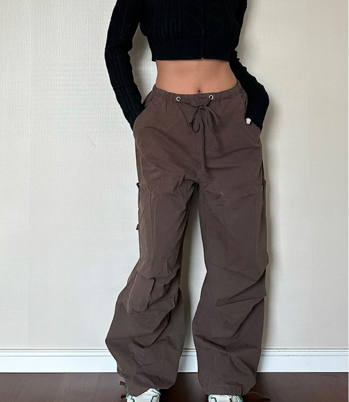 Drawstring Cargo Pants