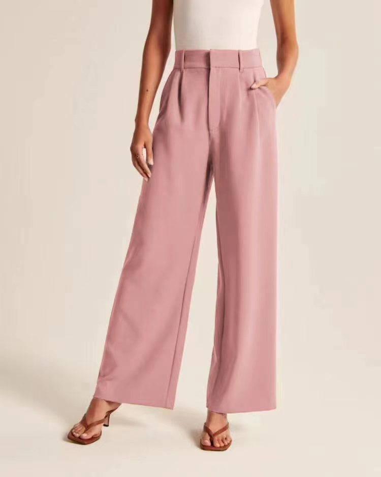 Pleated Wide-Leg Pants