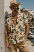 Tropical Botanical Print Shirt