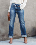 Relaxed Cuffed Jeans